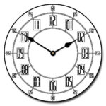 Alton White Clock