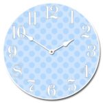 Blue Polka Dot Clock