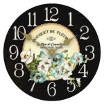 Pansies Clock