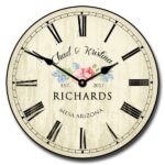 Floral Wedding Clock