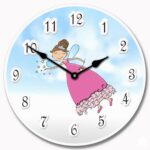 Pink Princess Wand Clock