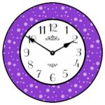 Purple Dots Clock