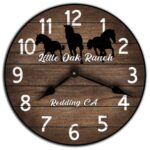 Personalized Horse Clock