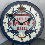Baseball World Wall Clock