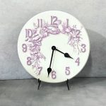Shabby Chic Purple Wall Clock