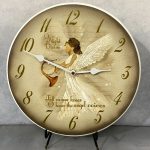 O Night Divine Angel Wall Clock