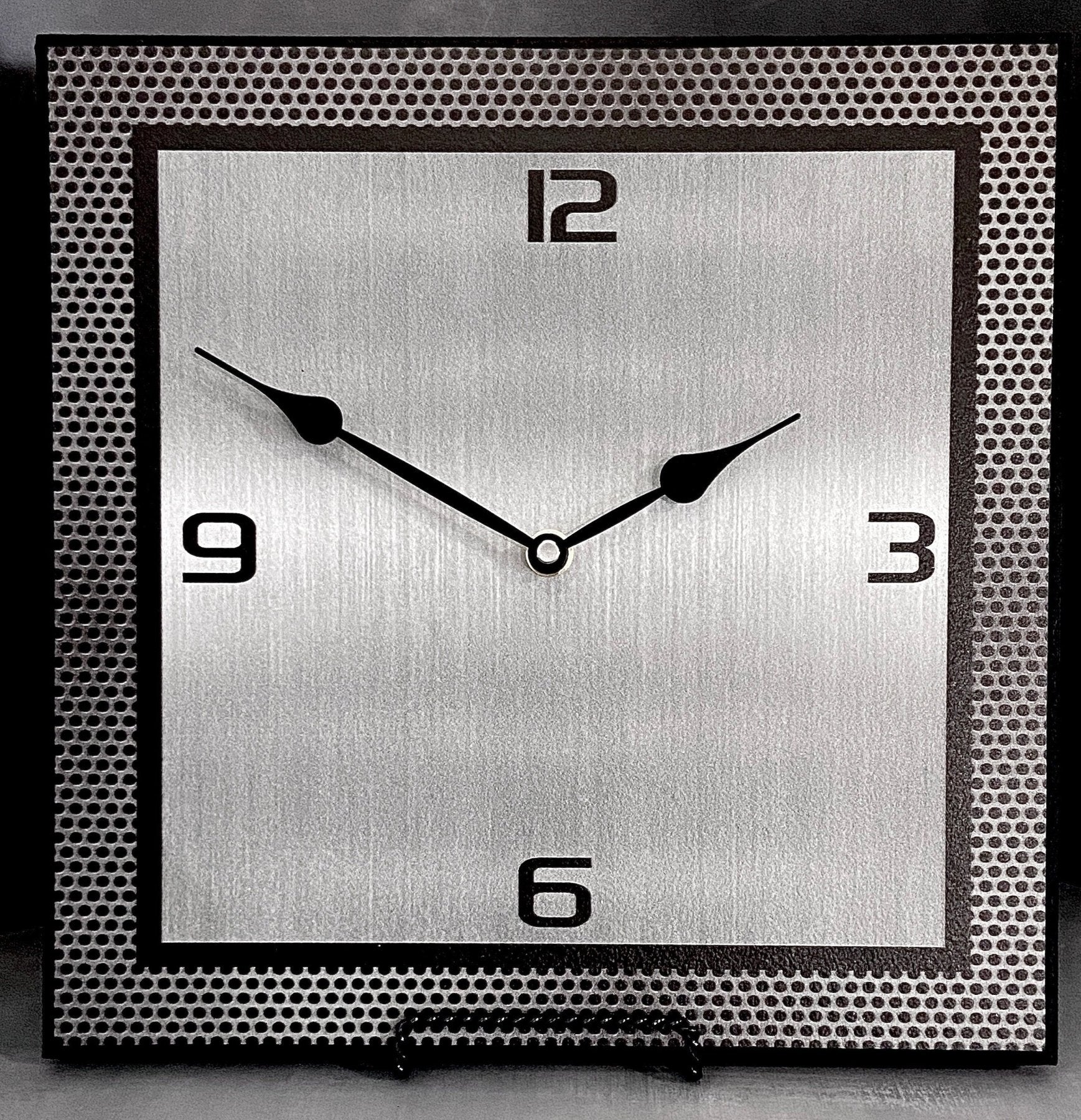 il_fullxfull.5985562173_n4pz.jpg Heavy "Metal" Look Square Wall Clock - Image 1