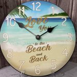 Beach And Back Wall Clock