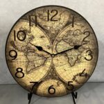 Roman Map Wall Clock