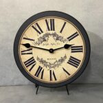 Charmant Navy & Tan Wall Clock