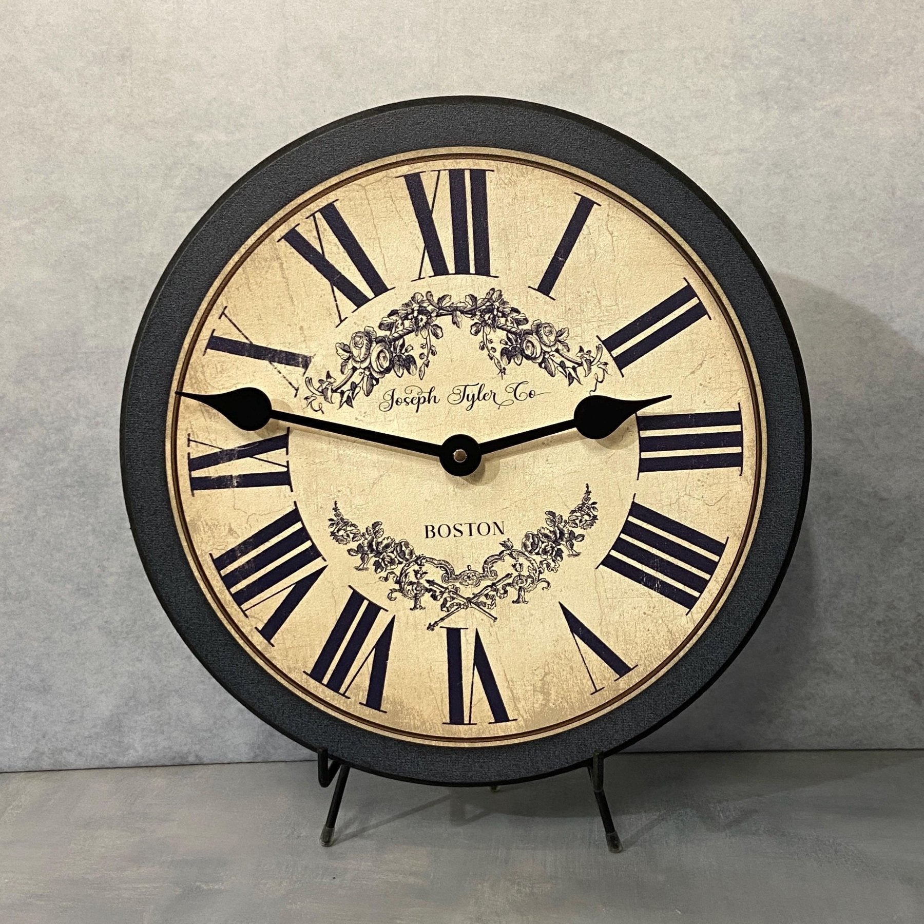 il_fullxfull.6286779232_brsi.jpg Charmant Navy & Tan Wall Clock - Image 1