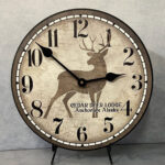Cedar Deer Lodge Wall Clock