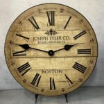 Barnwood Tan Wall Clock