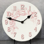 Shabby Chic Pink Wall Clock
