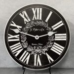 Manor House Black Wall Clock