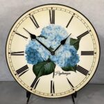 Hydrangea Wall Clock