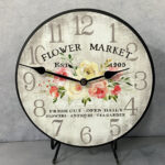 Flower Market Clock