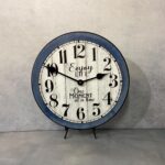 Enjoy Life Blue Wall Clock