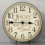 Hope In Christ Anchors My Soul Wall Clock