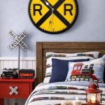 Railroad Crossing Wall Clock