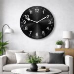 Heavy "Metal" Black Wall Clock