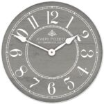 Gray & White Wall Clock